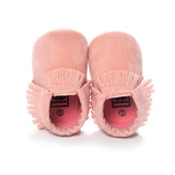 PU Suede Leather Newborn Baby Moccasins Shoes Soft Soled Non-slip Crib First Walker