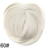 Similler White Black Brown Gold Fake Fringe Clip In Blunt Bangs Synthetic Hair Extensions With High Temperature Fiber