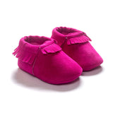 PU Suede Leather Newborn Baby Moccasins Shoes Soft Soled Non-slip Crib First Walker