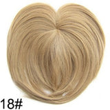 Similler White Black Brown Gold Fake Fringe Clip In Blunt Bangs Synthetic Hair Extensions With High Temperature Fiber