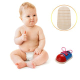Montessori Learning Educational Toys For Children Wooden Toys Lacing Shoes Creative Puzzle Games Wooden Puzzles Popular Toy