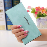 Hot sale new fashion high capacity women wallets lady girl casual long clutch wallet female PU leather flip up card holder purse