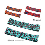 Printed Leopard Hip Resistance Bands Booty Leg Exercise Elastic Bands
