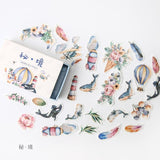 40pcs/lot Old Times Vintage Floral Stickers Set Scrapbooking Stickers For Bullet Journal Planner Diy Crafts Scrapbooking