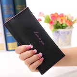 Hot sale new fashion high capacity women wallets lady girl casual long clutch wallet female PU leather flip up card holder purse