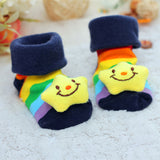 Baby Socks Floor Non-slip Cotton Cartoon Doll socks with bells Baby Girls Boys Soft  Cute Boots
