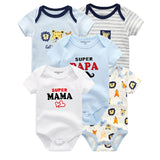 Baby Rompers 5-pack infantil Jumpsuit Boy&girls clothes Summer High quality Striped newborn ropa bebe Clothing Costume
