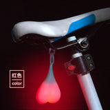 Cycling Balls Tail Silicone Light Creative Bike Waterproof Night Essential LED Red Warning Lights Bicycle Seat Back Egg Lamp