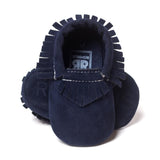 PU Suede Leather Newborn Baby Moccasins Shoes Soft Soled Non-slip Crib First Walker