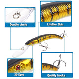 New 1 PCS 15.5cm / 16.3g Wobbler Fishing Lure Big Crank Bait Minnow Bass Trolling Artificial Bait Pike Carp Lures Fishing
