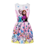 Elsa Dress for Girls Dresses summer Butterfly Anna Elsa Party Princess Dress clothing Elsa Dress Girls Kids Costume Clothes