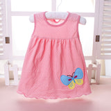 Cotton Flower Design Dress for Kids