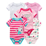 Baby Rompers 5-pack infantil Jumpsuit Boy&girls clothes Summer High quality Striped newborn ropa bebe Clothing Costume