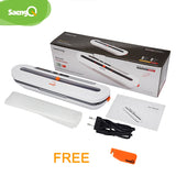 SaengQ Best Vacuum Food Sealer 220V/110V Automatic Commercial Household Food Vacuum Sealer Packaging Machine Include 10Pcs Bags