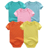 Baby Rompers 5-pack infantil Jumpsuit Boy&girls clothes Summer High quality Striped newborn ropa bebe Clothing Costume