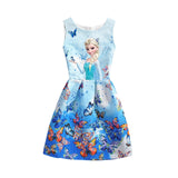 Elsa Dress for Girls Dresses summer Butterfly Anna Elsa Party Princess Dress clothing Elsa Dress Girls Kids Costume Clothes