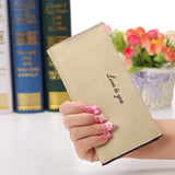 Hot sale new fashion high capacity women wallets lady girl casual long clutch wallet female PU leather flip up card holder purse