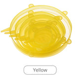 6pcs Silicone Cover Stretch Lids Reusable Airtight Food Wrap Covers Keeping Fresh Cover Kitchen Cooking Cookware Tool