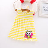 Cotton Flower Design Dress for Kids