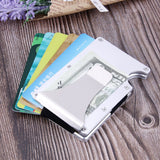 Gemeer Carbon Fiber Credit Card Holder RFID Non-scan Metal Wallet Purse Male Business Card Holder Carteira Masculina Billetera