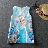 Elsa Dress for Girls Dresses summer Butterfly Anna Elsa Party Princess Dress clothing Elsa Dress Girls Kids Costume Clothes