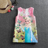 Elsa Dress for Girls Dresses summer Butterfly Anna Elsa Party Princess Dress clothing Elsa Dress Girls Kids Costume Clothes