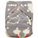 Ohbabyka Eco-friendly Diaper Cover Wrap Washable Diapers Couches Lavables Baby Nappy Reusable Nappy Baby Pocket Cloth Diapers