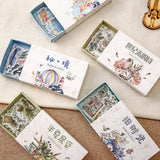 40pcs/lot Old Times Vintage Floral Stickers Set Scrapbooking Stickers For Bullet Journal Planner Diy Crafts Scrapbooking