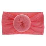 Brand New 0-6Y Newborn Infant Kids Girls Nylon Bow Hairband Headband Stretch Turban Knot Head Wrap Headwear Gifts 21 Colors