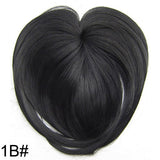Similler White Black Brown Gold Fake Fringe Clip In Blunt Bangs Synthetic Hair Extensions With High Temperature Fiber