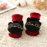 Baby Socks Floor Non-slip Cotton Cartoon Doll socks with bells Baby Girls Boys Soft  Cute Boots