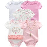 Baby Rompers 5-pack infantil Jumpsuit Boy&girls clothes Summer High quality Striped newborn ropa bebe Clothing Costume