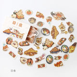 40pcs/lot Old Times Vintage Floral Stickers Set Scrapbooking Stickers For Bullet Journal Planner Diy Crafts Scrapbooking