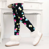 Children Pants Autumn Winter Baby Leggings Colorful Print Flower Butterfly Love Girls Pants