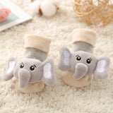 Baby socks rubber anti slip floor cartoon kids Toddlers autumn spring Fashion Animal newborn Cute 0-6-12month