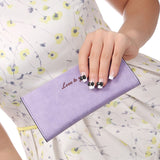 Hot sale new fashion high capacity women wallets lady girl casual long clutch wallet female PU leather flip up card holder purse