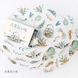 40pcs/lot Old Times Vintage Floral Stickers Set Scrapbooking Stickers For Bullet Journal Planner Diy Crafts Scrapbooking