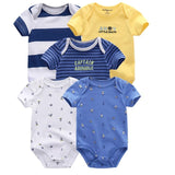 Baby Rompers 5-pack infantil Jumpsuit Boy&girls clothes Summer High quality Striped newborn ropa bebe Clothing Costume