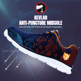 LARNMERN Lightweight Breathable Men Safety Shoes Steel Toe Work Shoes For Men Anti-smashing Construction Sneaker With Reflective