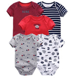 Baby Rompers 5-pack infantil Jumpsuit Boy&girls clothes Summer High quality Striped newborn ropa bebe Clothing Costume
