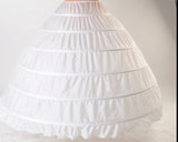ANGELSBRIDE New 6 Hoops Petticoats Bustle for Ball Gown Wedding Dresses Underskirt Bridal Accessories Bridal Crinolines