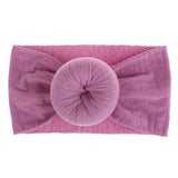 Brand New 0-6Y Newborn Infant Kids Girls Nylon Bow Hairband Headband Stretch Turban Knot Head Wrap Headwear Gifts 21 Colors