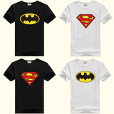 DMDM Batman Superman Short Sleeve T-Shirts For Boys Girl Tops Kids Clothing T-Shirt Size 2 3 4 5 Years Baby Clothes Tee