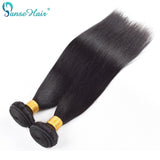 Buremese Hair Straight Panse Hair weaving Non-Remy Human Hair 4 Bundles Per Lot Customized 8-30 Inches Natural black Hair