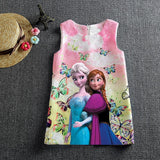 Elsa Dress for Girls Dresses summer Butterfly Anna Elsa Party Princess Dress clothing Elsa Dress Girls Kids Costume Clothes