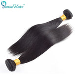 Buremese Hair Straight Panse Hair weaving Non-Remy Human Hair 4 Bundles Per Lot Customized 8-30 Inches Natural black Hair