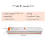 Vacuum Sealer Packaging Machine 220V/110V Household Food Vacuum Sealer Film Sealer Vacuum Packer Including 15Pcs Bags