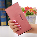 Hot sale new fashion high capacity women wallets lady girl casual long clutch wallet female PU leather flip up card holder purse