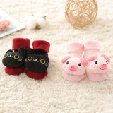Baby Socks Floor Non-slip Cotton Cartoon Doll socks with bells Baby Girls Boys Soft  Cute Boots