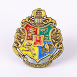 1pcs Hogwarts School Badge Pins Brooch Gryffindor Ravenclaw Slytherin Hufflepuff Badge Cosplay Collection Gift